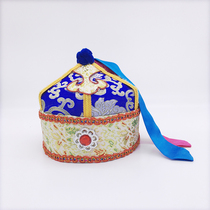 Mongolian boy hat dance hat performing cap emperor hat Mongolian clothing accessories children suitable for sale aged 1 to 3