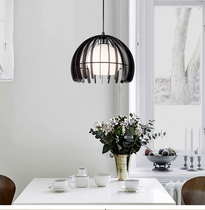 Modern simple restaurant Chandelier Creative personality restaurant lamps art dining room bar Nordic wrought iron dining table chandelier