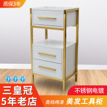 New Net red barber shop with stainless steel display tool cabinet simple hair salon special hair salon tool cabinet