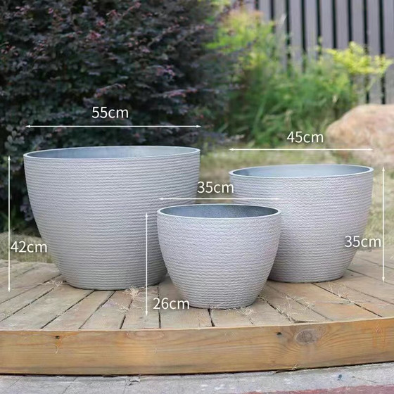 Nordic style resin flower pot ancient method of raising fish tank high-value gardening green plants thickened pot home planting lotus green plants
Nordic style resin flower pot ancient method of raising fish tank high-value gardening green plants thickened pot home planting lotus green plants