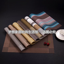 Table mat Household anti-scalding waterproof dish bowl High-end tablecloth style sub-oil-proof new Chinese kitchen Western mat Coffee