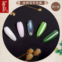 Joycolor DIY ancient windy hand hair Hairpin Hairpin Accessories Walk handmade Material glazed Chrysanthemum Petal 2 pieces