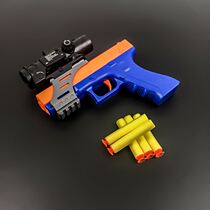 Manual Desert Eagle childrens toy gun Soft Bullet Gun can launch sponge sucker bullet gun boy revolver water grab