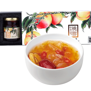 港品一家浓缩即食桃胶75g*3瓶含阿胶皂角米枸杞组合香港正品盒装