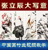Capitalization ink painting Lanzhu video technique teaching Zhang Lichen Chinese painting lecture Zero-based brush flowers and birds