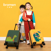 Not Lemei Dinosaur Suitcase 20 Inch Parenting Case Children Can Sit On Cute Small Light Draw Bar Case Mute 16