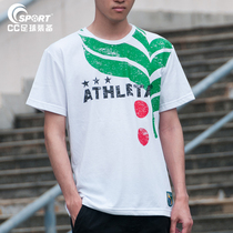 Athleta running short sleeve men Cotton fitness training T-shirt breathable leisure basketball short sleeve Asley Tower round neck