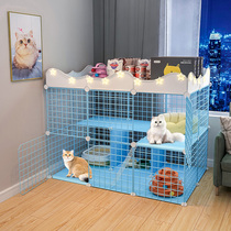 Cat cage oversized free space home indoor large cat luxury villa cat house cat house with toilet cat cage