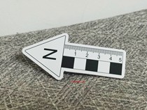 The scale of the grave burial photograph of geological heritage excavation scale of the geological heritage dig is the north needle 10 20 30 50cm