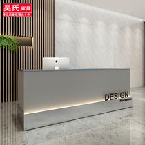 Beauty Salon Front Desk Brief Modern Company Reception Desk Ideostyle Light Lavish Clothing Store Bar Counter Cashier Commercial Counter