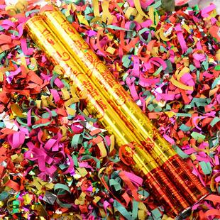 婚礼用品婚庆礼花筒结婚生日派对庆典礼炮礼宾花手持彩炮彩带礼花