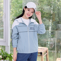 Junior high school student coat female 2020 Spring and Autumn Korean version of New Girl loose college style coat High School wind coat