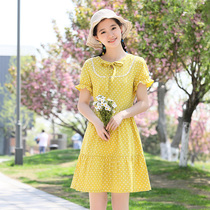 Girl dress Women summer dress sweet hipster polka dots big children college style high school students junior high school students skirt summer