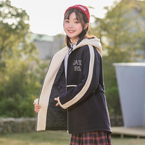 Yao Xi spring junior high school students short coat college style high school students loose Korean cotton coat coat