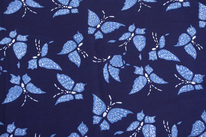 热卖经典全棉手工植物蓝印花布桌布布料蜡染布窗帘布料 十三色