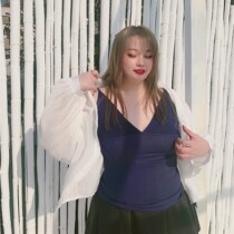 Large size sexy v-neck vest suspender 2020 new womens fat mm show 200 pounds of summer clothes thin fashion cover belly