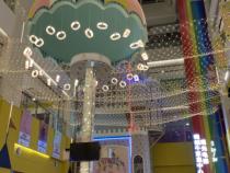 Atrium Hanging Beauty Customized Shopping Mall Art Decoration Artistic Decoration Modeling Chandra Air Lighting Creativity