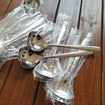 Export tail single household multifunctional thickened solid handle 304 stainless steel spoon western food spoon long handle round spoon