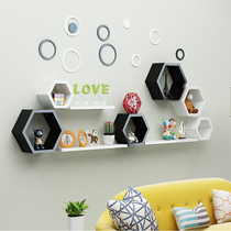 Shelf Dining room bedside decoration Dining room wall decoration background wall Company home dining room wall wall hanging romance