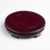Flower stand low seat wooden round fish tank frame flower pot base tray bracket bracket bracket bracket cushion vase ornament base solid wood