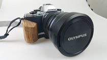 Olympus E-M10 Camera Rosewood Mahogany Handle