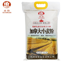 Ancient ship Canadian wheat flour 5kg10 kg household high-gluten flour to make bread dumplings Ramen steamed bun noodles