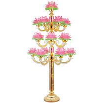 19-product LED colorful crystal lotus lamp for Buddha lamp Buddha Hall lamp temple floor lamp large Buddha lamp Buddha headlight