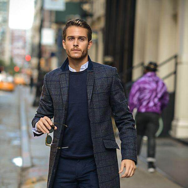 style2:男士毛衣v领毛衣 衬衫