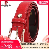 Pilkadan leather belt Womens leather cowhide belt decorative fashion versatile jeans Womens thin waist belt pants belt