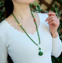 Natural and Tian Yubei jade 108 Necklace Bracelet Multi Circle Two-use Bead Bracelet Beads Bracelet Bead Chain 6mm Ladies in Strings
