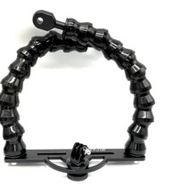 Diving gopro camera case underwater flashlight fill light snake arm double grip handheld bracket