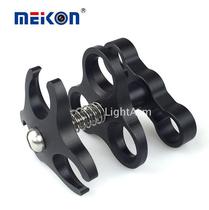 Special promotion Diving light arm photography accessories Three-hole opening butterfly clamp Underwater professional flashlight arm clip