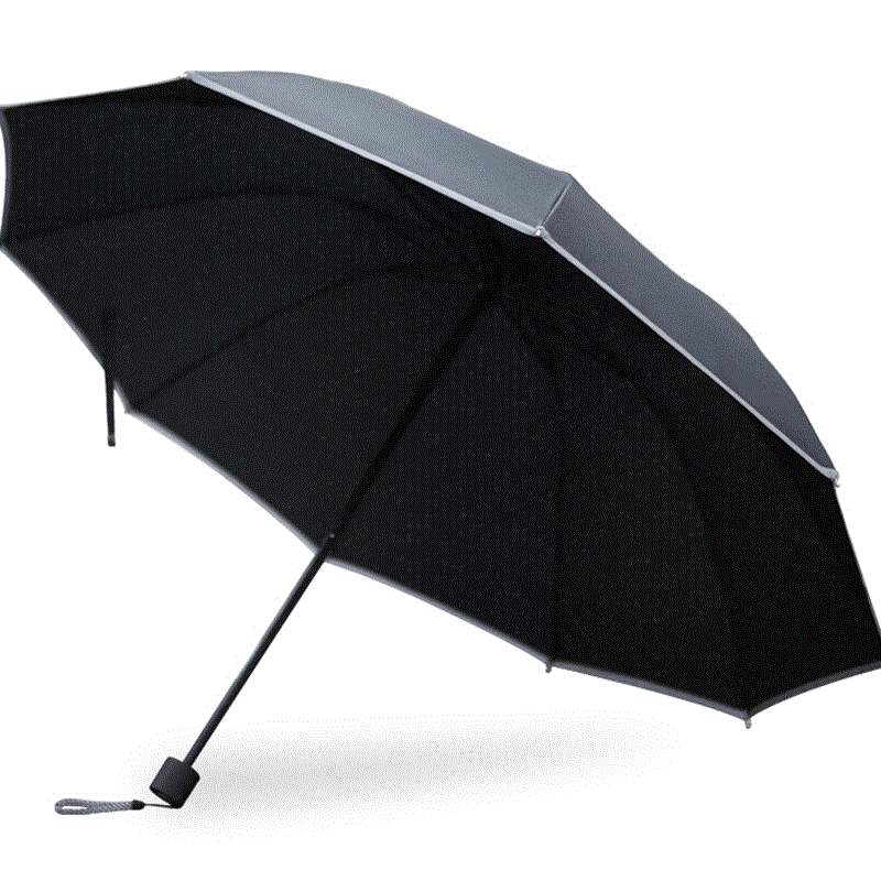 cnss反光雨伞超大3人伞折叠 特大号商务伞十骨防风伞男女长柄_7折现价