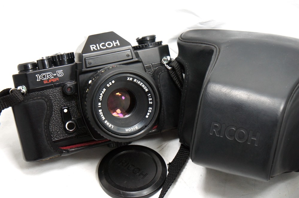 理光kr-5 super机身 55 2.2 镜头套机kr5 55 2.2 镜头