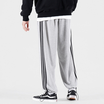 Mr forty spring and autumn trousers mens casual wild draw rope leg trousers couple loose trend basketball sports pants