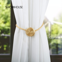 Magnetic curtain buckle magnet single pull curtain hook magnetic strap pair of simple modern magnet magnet iron curtain buckle