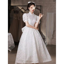 Flagrobe evening dress female luxury high-end French celebrity engagement senior dress can usually wear summer