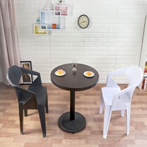 Beach chair Outdoor Home Dining Table Chairs Casual Barbecue Shop Big Row Stalls Chairs Plastic Small Eating Shop Minimis Adults