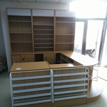 Counter With Corner Tea Cabinet Multifunction Cashier Desk Convenience Store Object exhibition rack Smoke Liquor Cabinet Shelves Combined Pharmacies