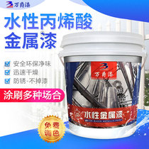 Wanjue brand acrylic water-based metal paint environmental protection net flavor furniture renovation outdoor iron railing steel structure anti-rust paint