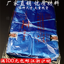 Orthographic brand blue portable plastic bag vest Gift shopping packing bag custom custom horse clip bag