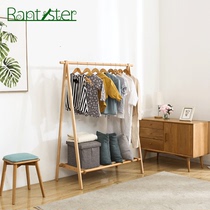 Solid wood coat rack floor simple Nordic clothes hangers simple clothes rack bedroom creative coat rack home
