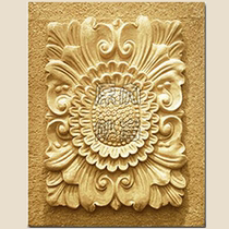 European-style sandstone relief mural exterior wall door decoration carved villa courtyard sandstone flower board handmade sand carved wall decoration
