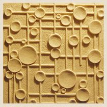 Artificial sandstone relief mural sandstone background wall Villa exterior wall sand carving brick painting Resin art brick carving flower board