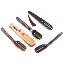 Ebony wooden teaspoon Tea ceremony Kung Fu tea accessories Rosewood tea art tea tray decoration chicken wing wood parts take tea spoon