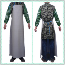 Stone tile cutting water mill special waterproof acid and alkali resistant labor protection apron soft and durable leather rubber