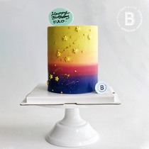 BITEOLOGY (Starry sky)C012 creative net celebrity childrens BIRTHDAY cake Beijing Shanghai same city delivery