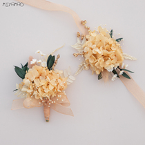 Yellow Champagne Mini Wedding Chest Flowers Groom Bridegroom Wedding Flawns Flowers Real Flowers Bridal Bridesmaids Hand Flowers