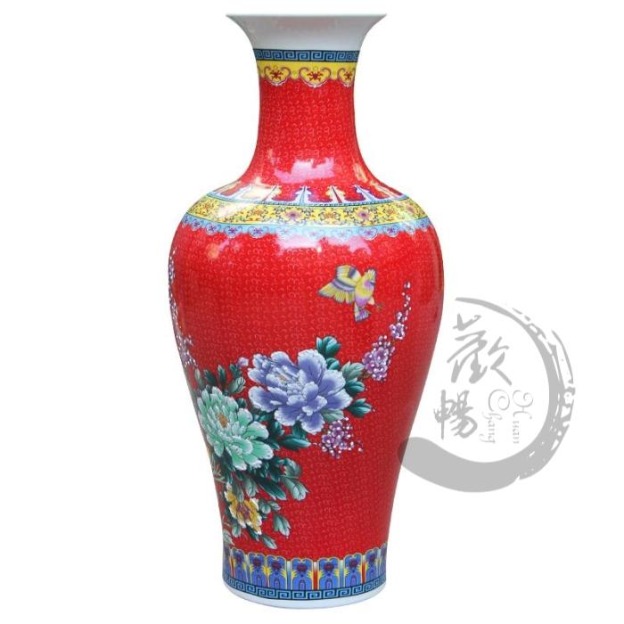 Aj209 jingdezhen ceramics of large vases, sitting room of Chinese style household decorative furnishing articles furnishing articles flower arrangement of large