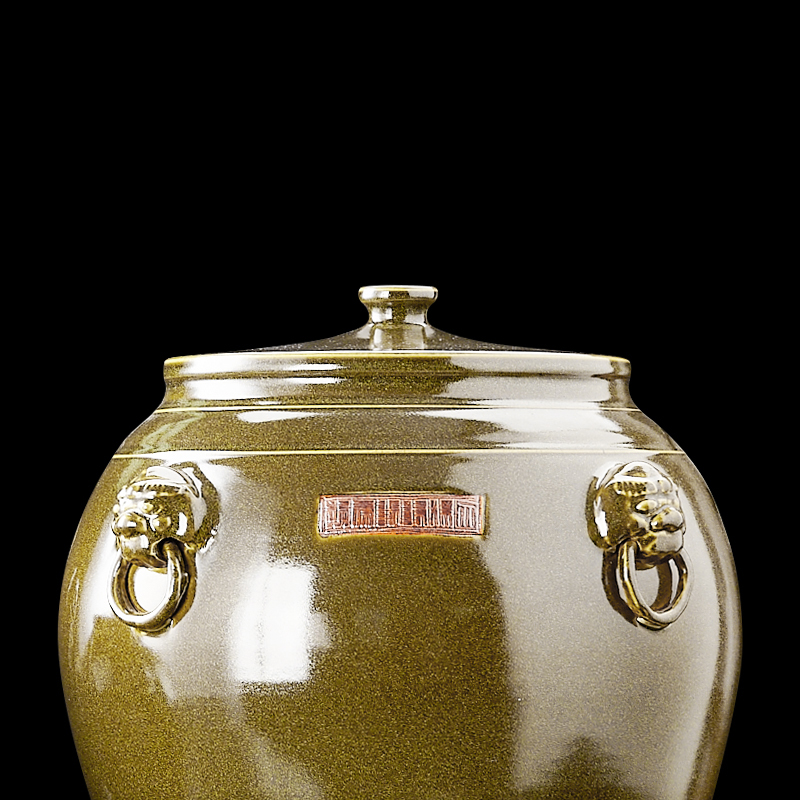 Merry jingdezhen ceramic barrel ricer box tea at the end of the cylinder tank sealed 50 kg 100 jins 20 jins, 200 jins cym